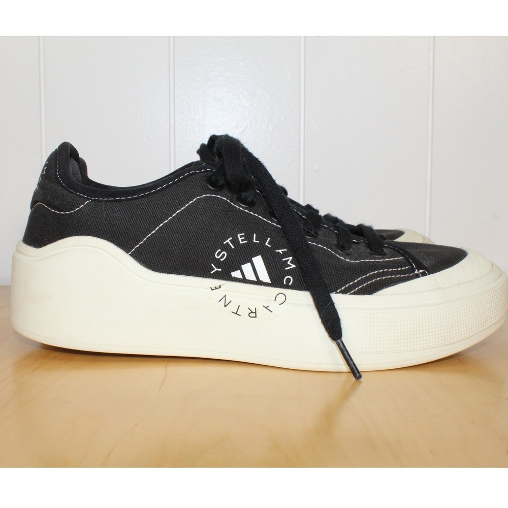 Adidas by Stella McCartney Court Platform Sneakers Size 8 - Picture 6 of 10